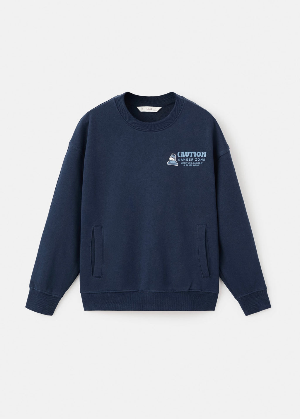 Sudadera Caution Azul Marino - Niño