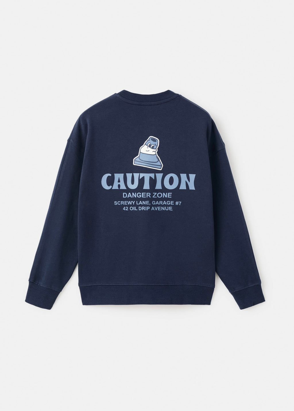 Sudadera Caution Azul Marino - Niño
