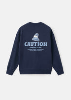Sudadera Caution Azul Marino - Niño