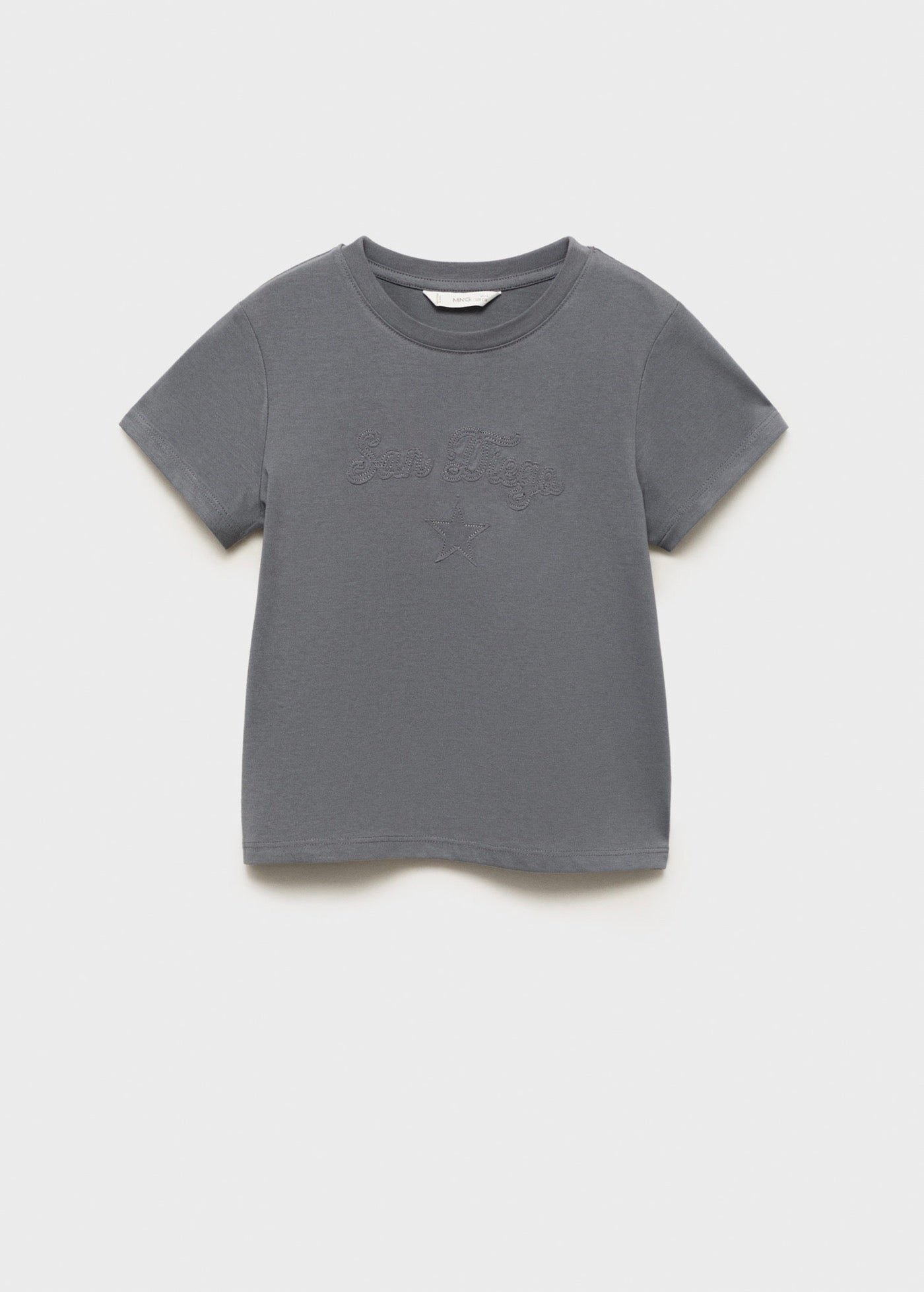 T-Shirt Diego Gris Anthracite - Fille