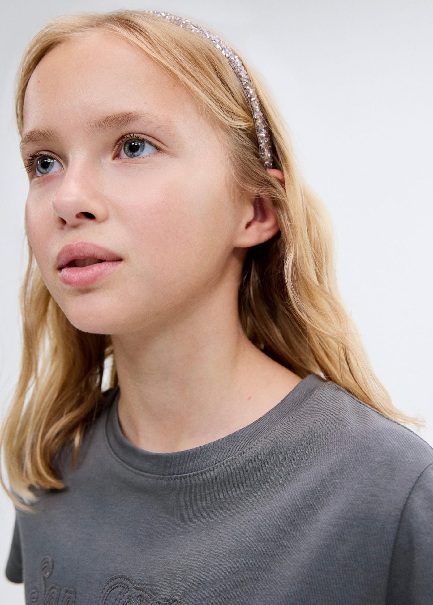 T-Shirt Diego Gris Anthracite - Fille
