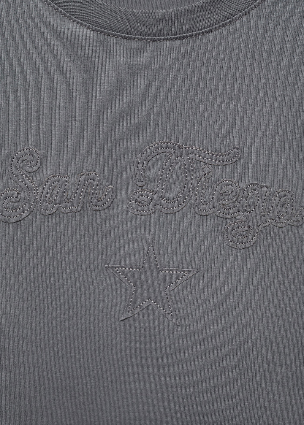 T-Shirt Diego Gris Anthracite - Fille