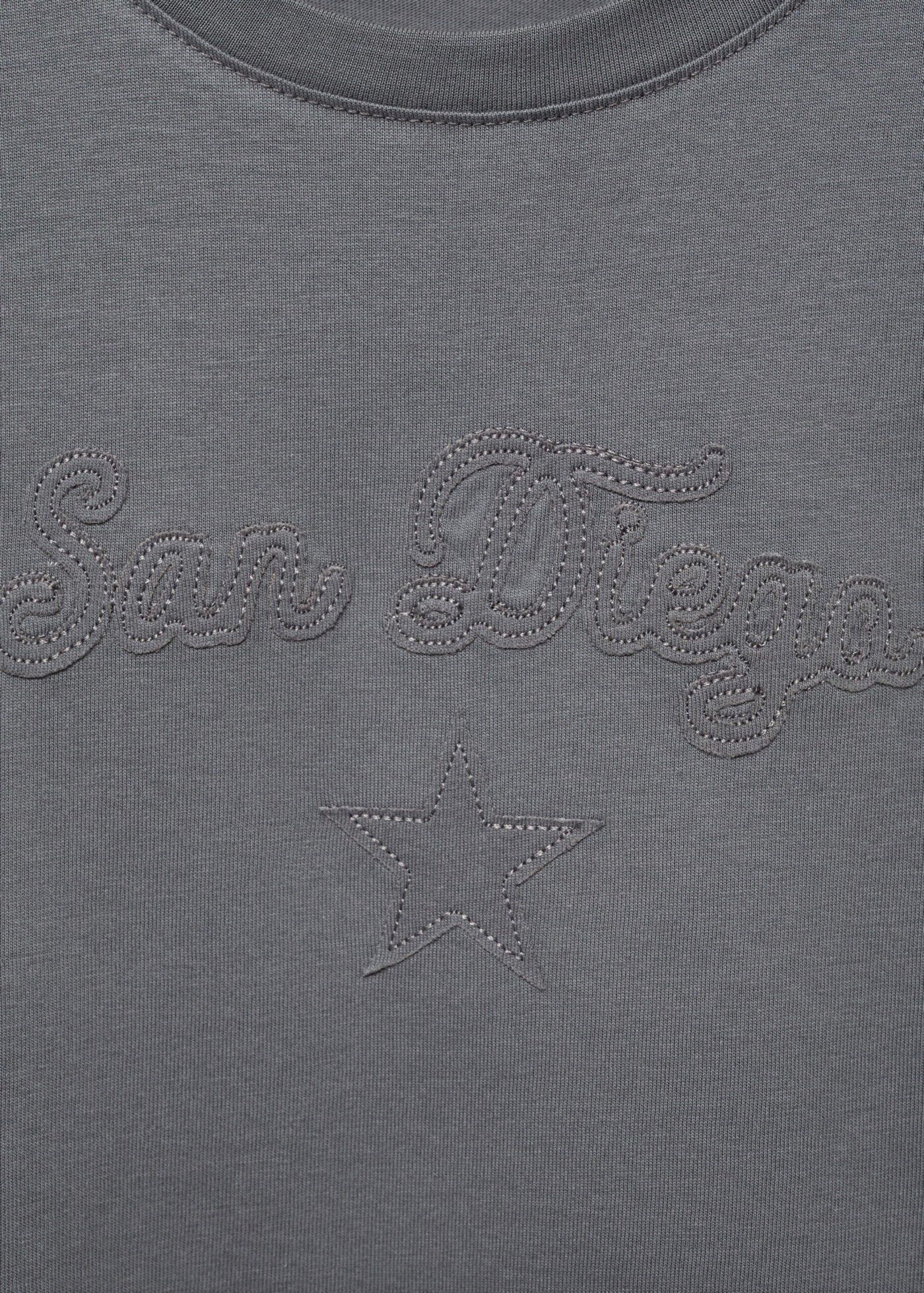 T-Shirt Diego Gris Anthracite - Fille