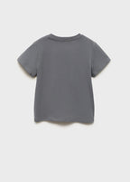 T-Shirt Diego Gris Anthracite - Fille
