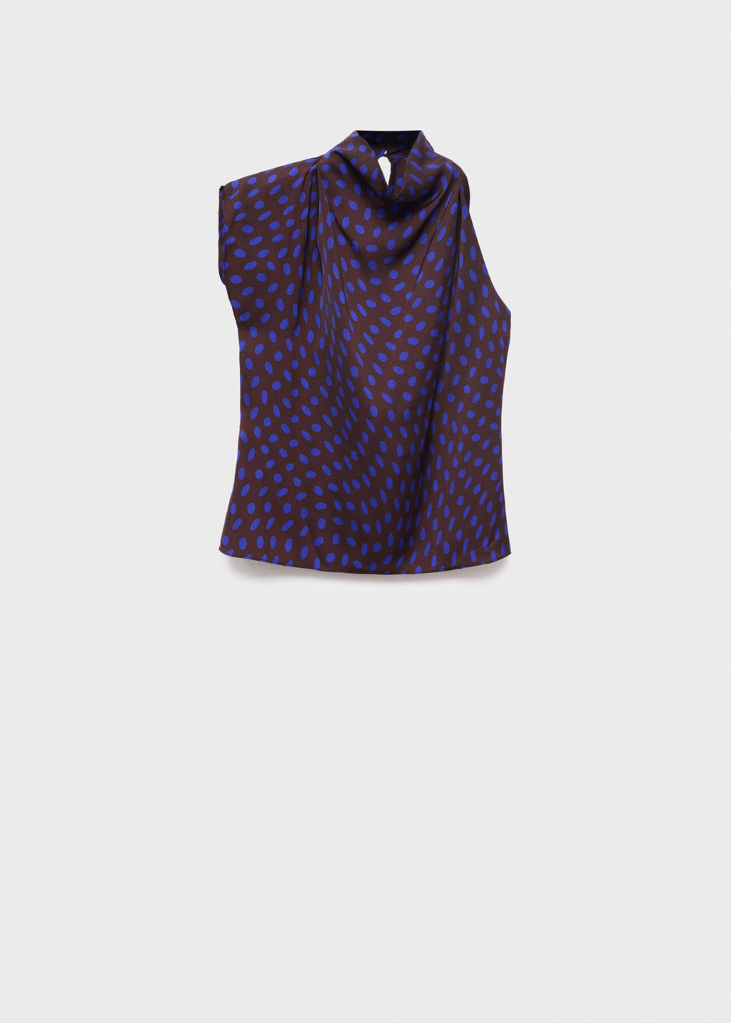 Blouse À Pois Col Bénitier