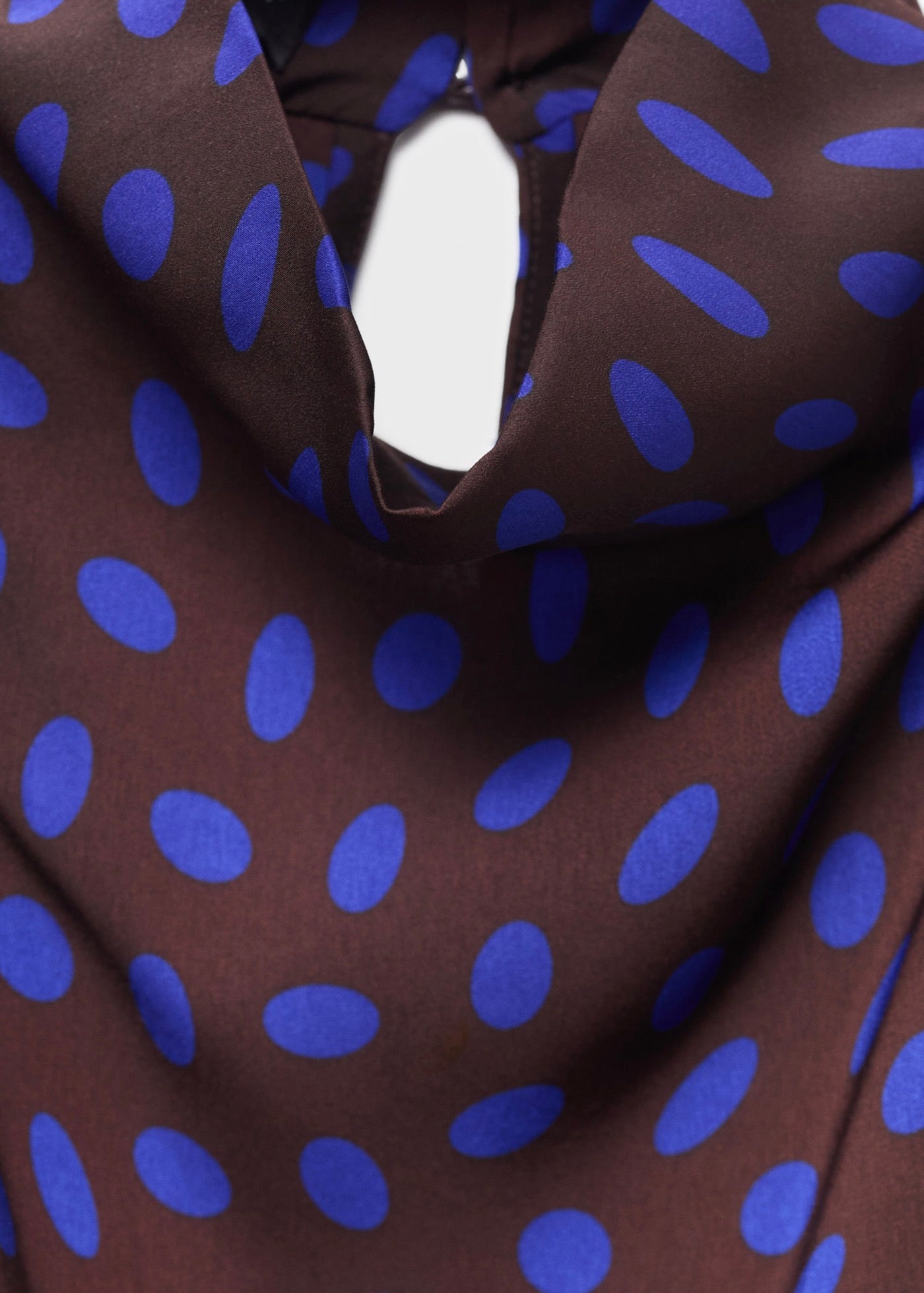 Blouse À Pois Col Bénitier