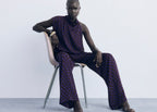 Blouse À Pois Col Bénitier