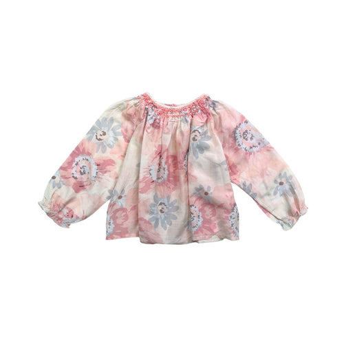 Bonpoint - Blouse Légère En Soie À Fleurs - 2 Ans