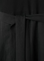 Robe À Ceinture Tissu Combiné