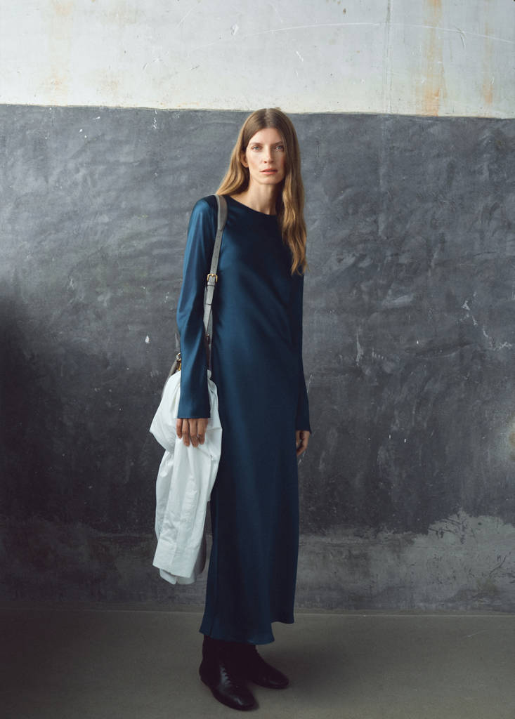 Robe Longue Satinée