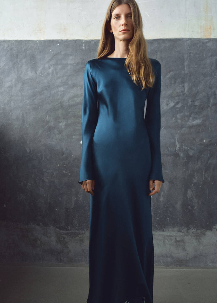 Robe Longue Satinée