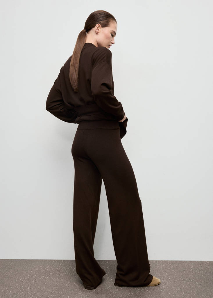 Pantalon Maille À Coutures