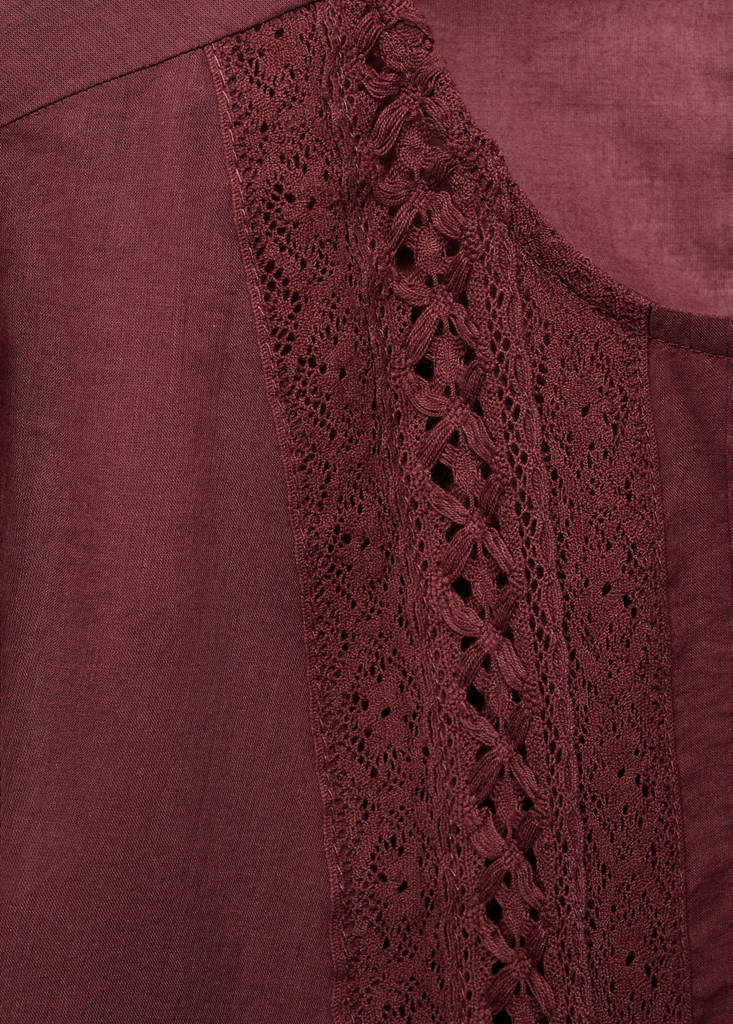 Blouse Brodée Manches Bouffantes