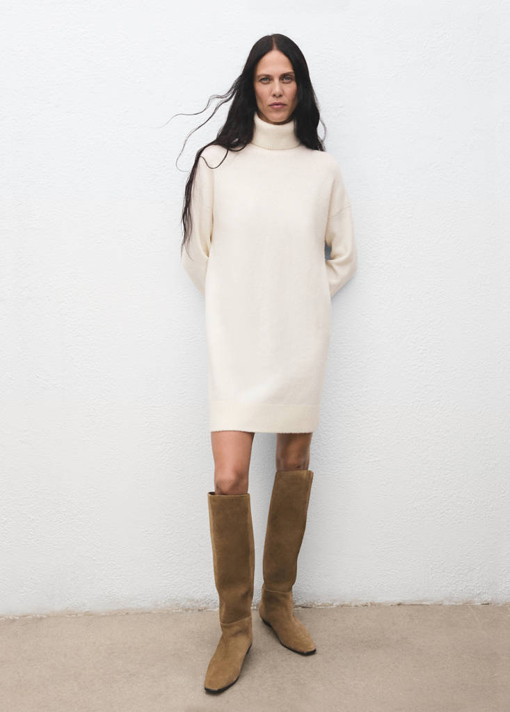 Robe Maille Col Roulé
