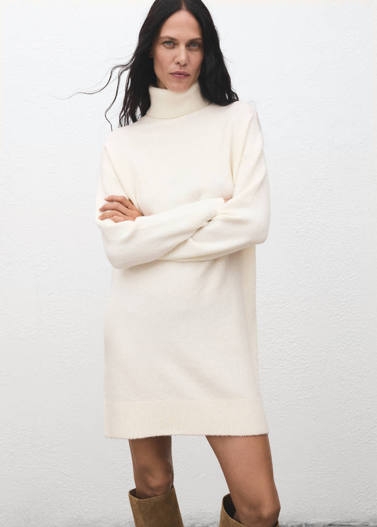 Robe Maille Col Roulé