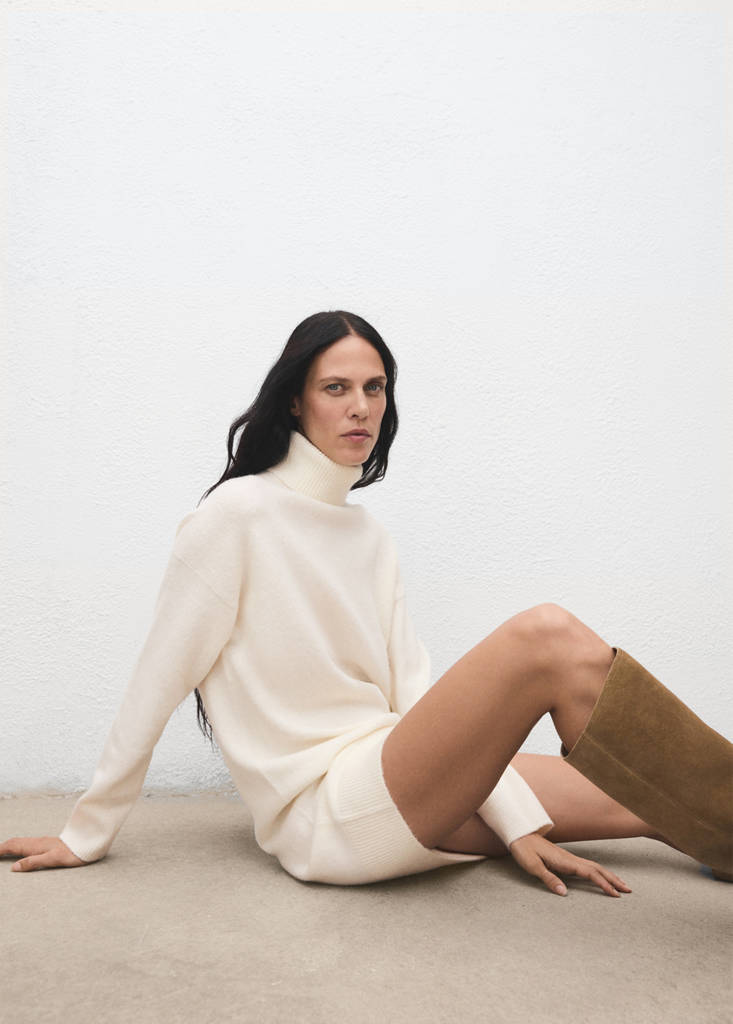 Robe Maille Col Roulé