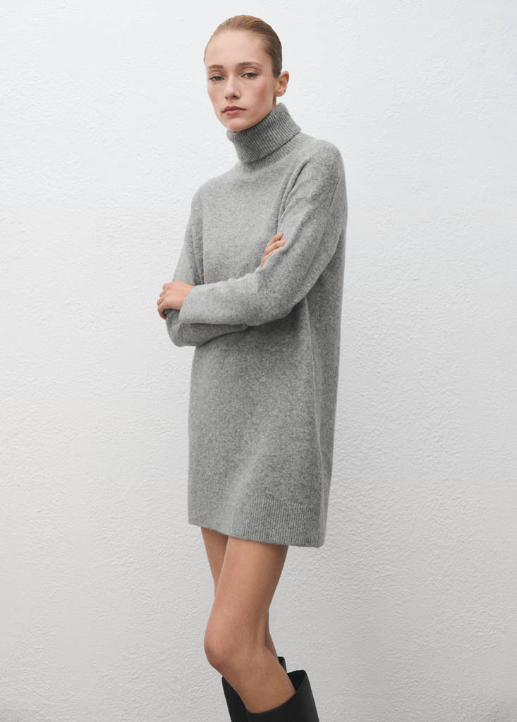 Robe Maille Col Roulé