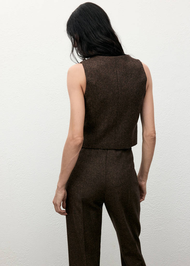 Gilet Laine Jaspée