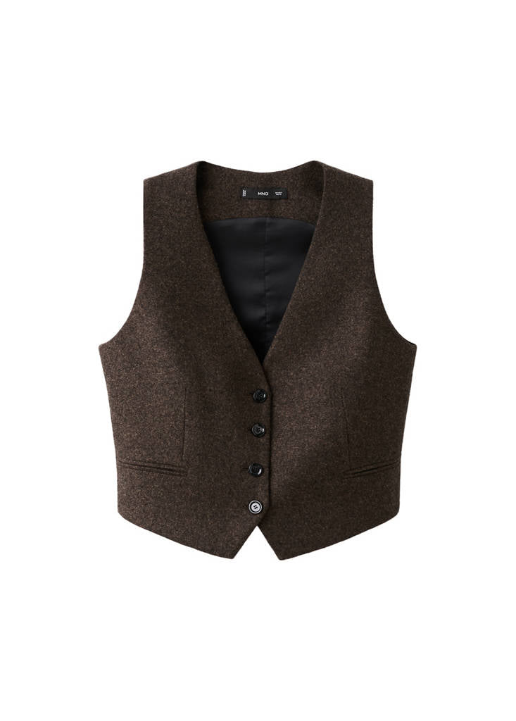 Gilet Laine Jaspée