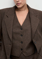Gilet Laine Jaspée
