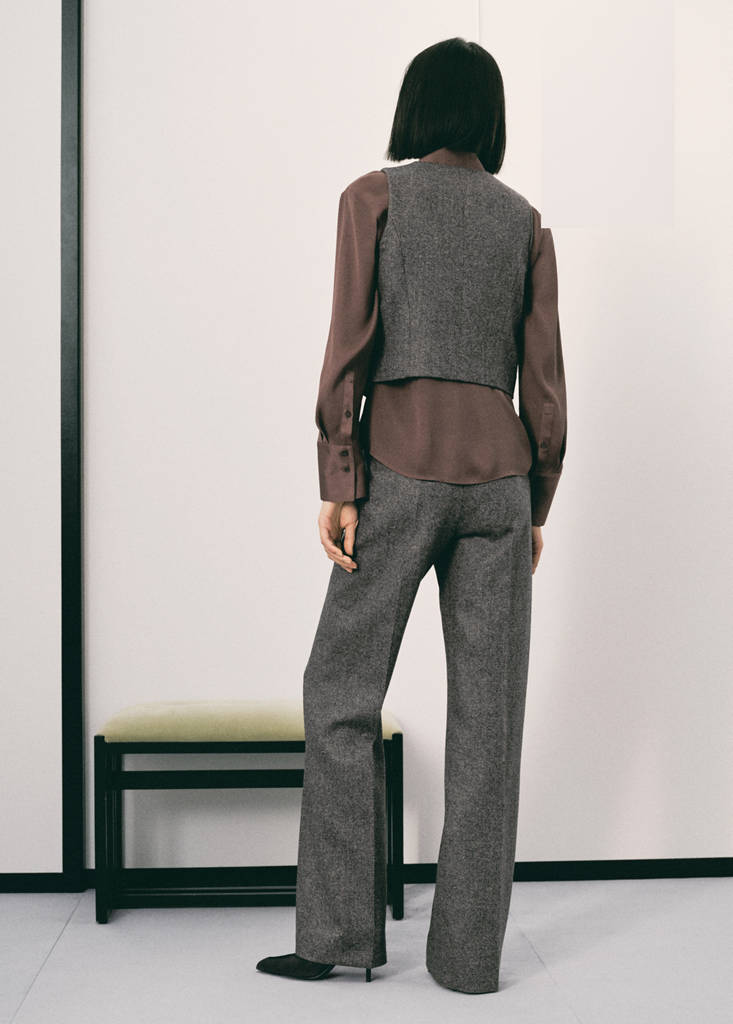 Gilet Laine Jaspée