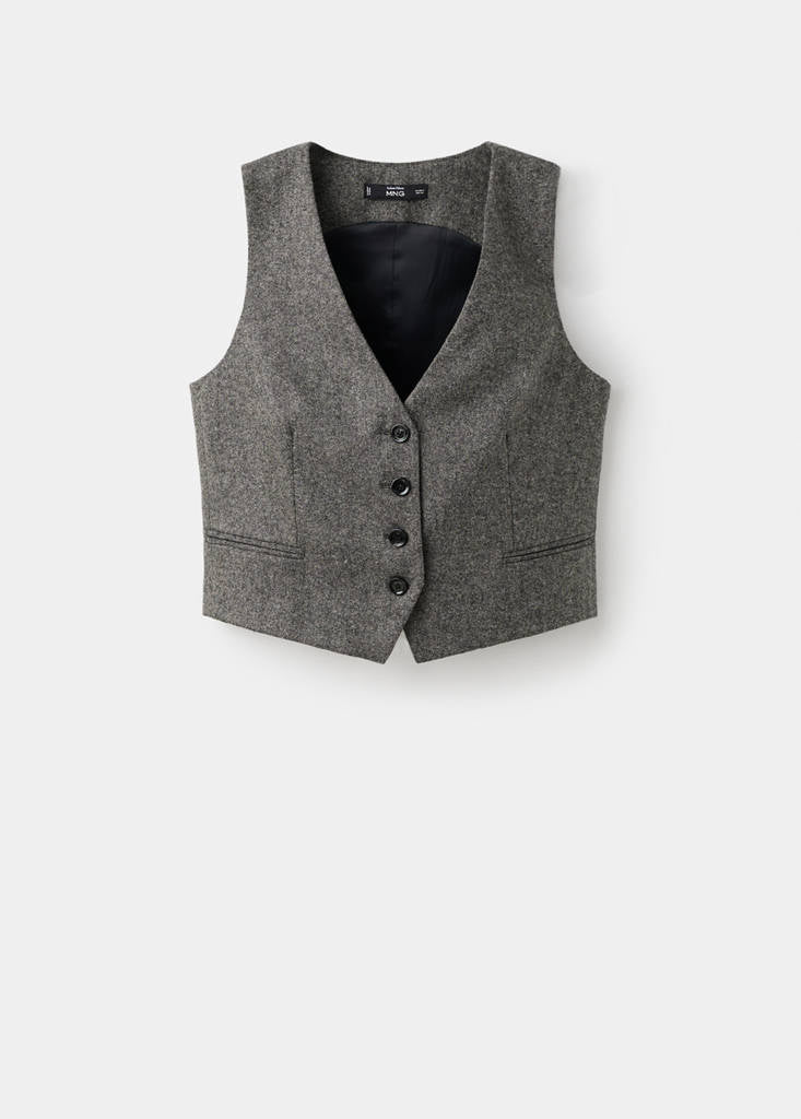 Gilet Laine Jaspée