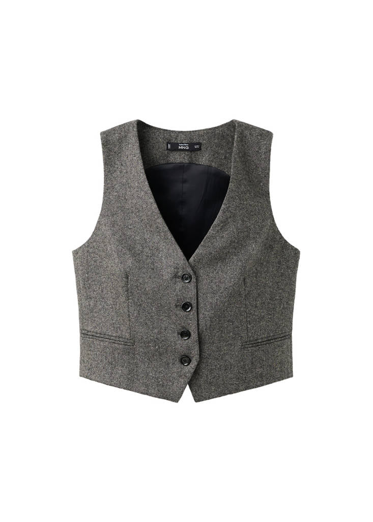 Gilet Laine Jaspée