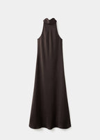 Robe Satinée Effet Froissé