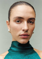 Robe Satinée Effet Froissé