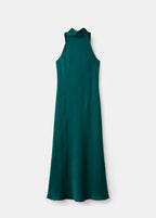 Robe Satinée Effet Froissé