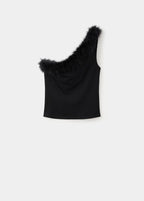 Haut En Maille Fine À Plumes