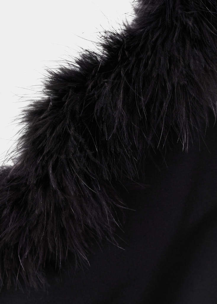 Haut En Maille Fine À Plumes