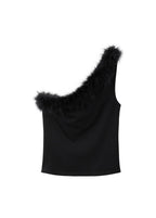 Haut En Maille Fine À Plumes