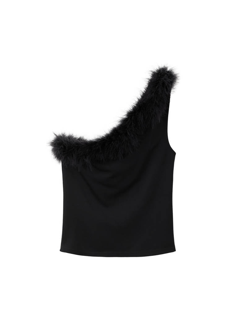 Haut En Maille Fine À Plumes