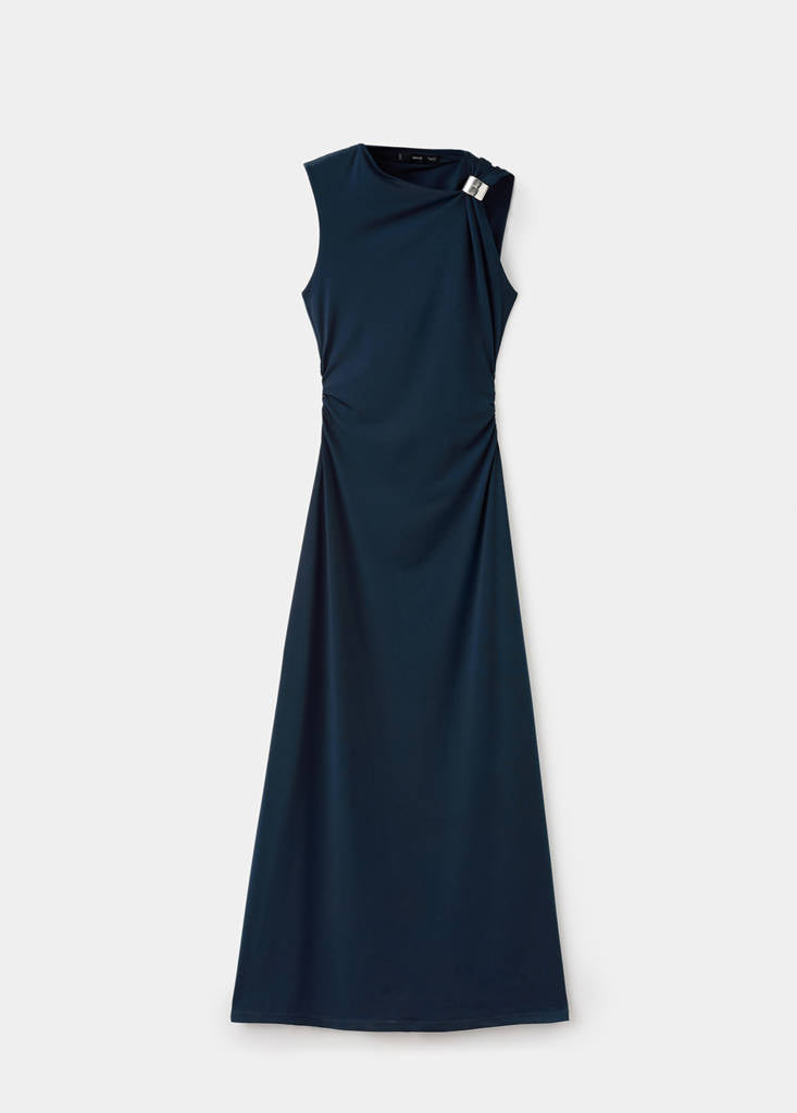 Robe En Maille Fine Avec Détails Métalliques