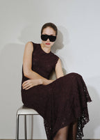 Robe Dentelle Asymétrique