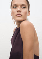 Top Satin Col Bénitier