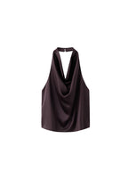Top Satin Col Bénitier