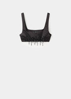 Top Crop Avec Perles