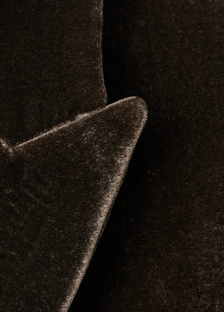 Blazer Costume En Velours Double Boutonnage