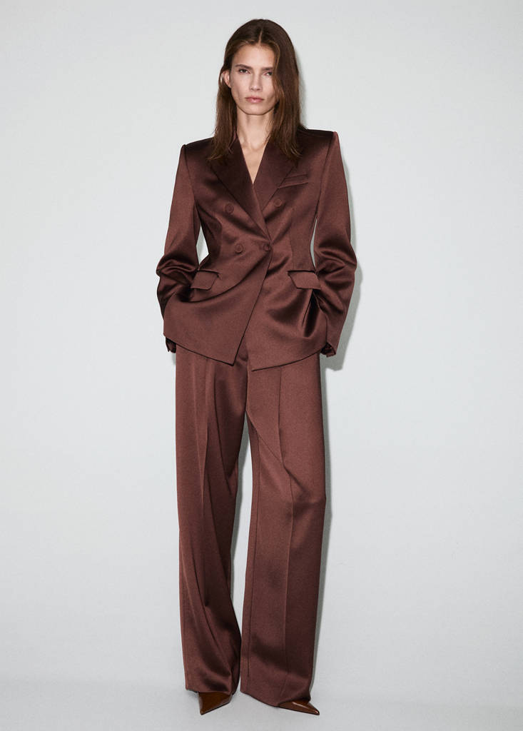 Blazer De Costume Satiné