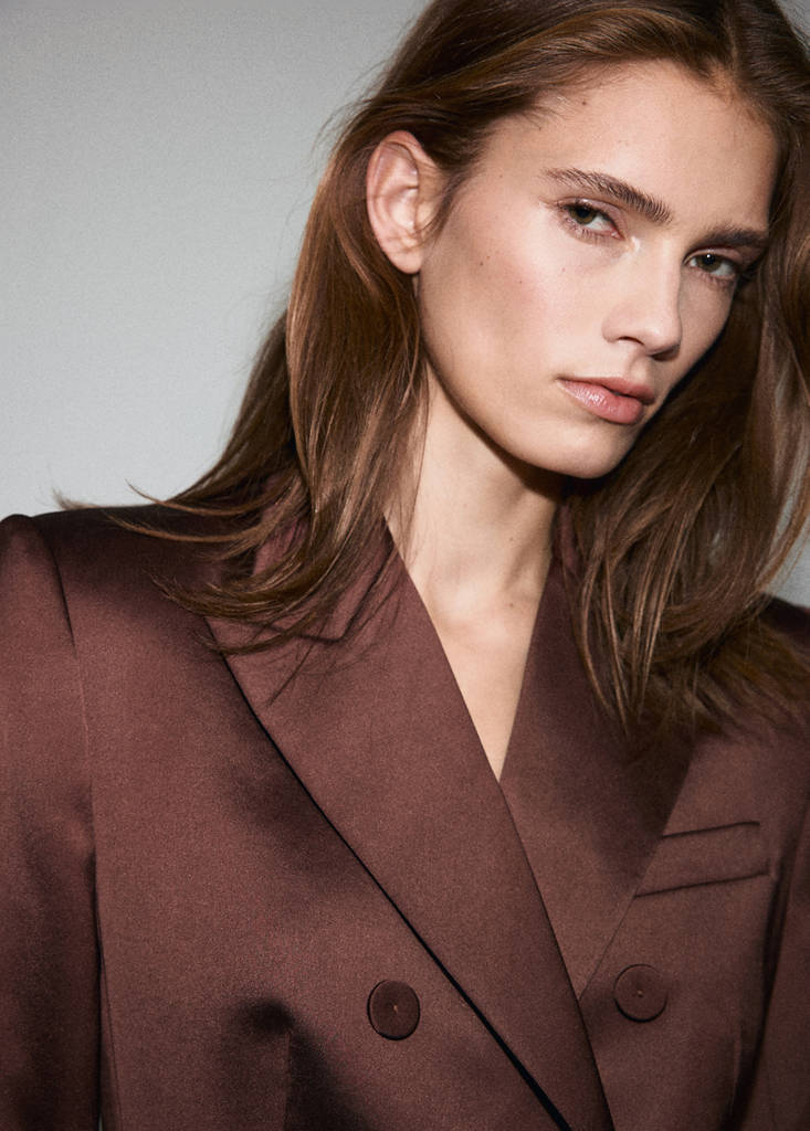 Blazer De Costume Satiné