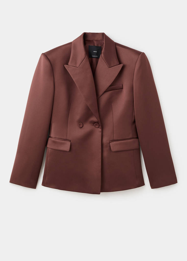 Blazer De Costume Satiné