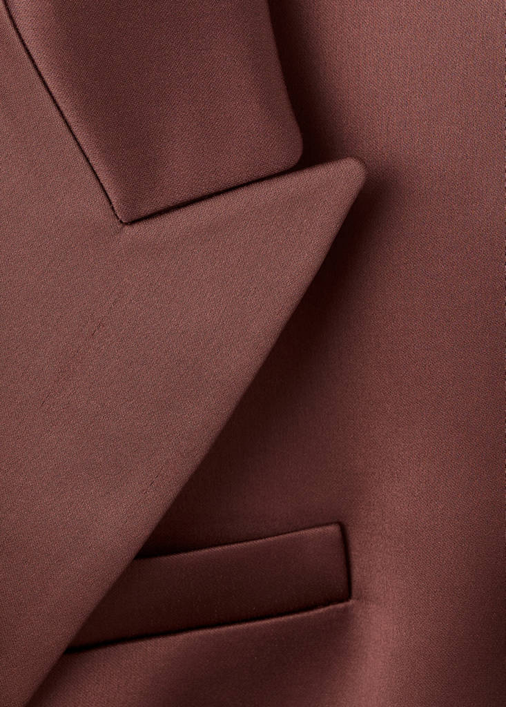 Blazer De Costume Satiné