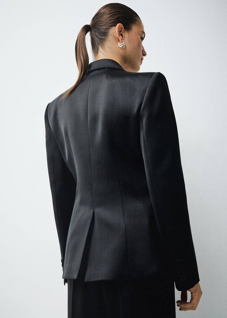 Blazer De Costume Satiné