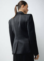 Blazer De Costume Satiné