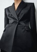 Blazer De Costume Satiné