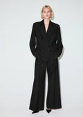 Blazer De Costume En Laine Mélangée Double Boutonnage