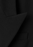 Blazer De Costume En Laine Mélangée Double Boutonnage