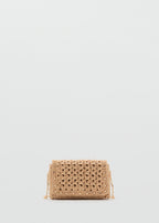 Mini Sac Bandoulière En Fibre Naturelle